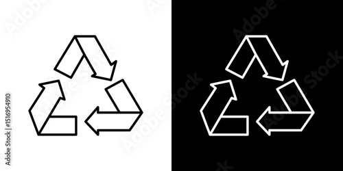 Recycle icon symbol concept for graphic design, Website, UI. Svg