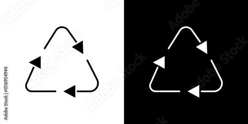Recycle prohibition signs symbol concept for graphic design, Website, UI. Svg