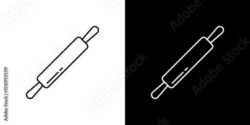 Rolling pin icon symbol concept for graphic design, Website, UI. Svg
