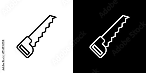 Saw icon symbol concept for graphic design, Website, UI. Svg