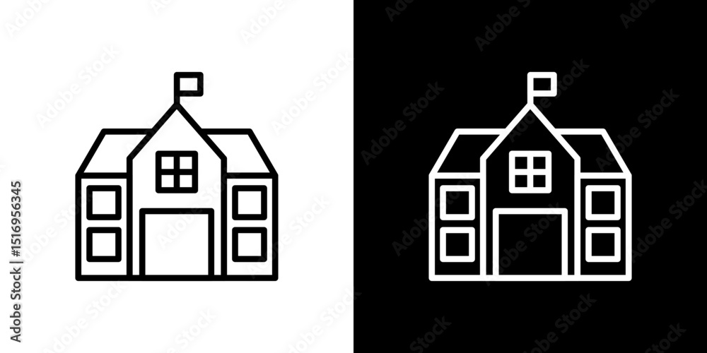 Fototapeta premium school icon symbol concept for graphic design, Website, UI. Svg