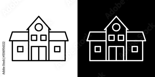 school icon symbol concept for graphic design, Website, UI. Svg