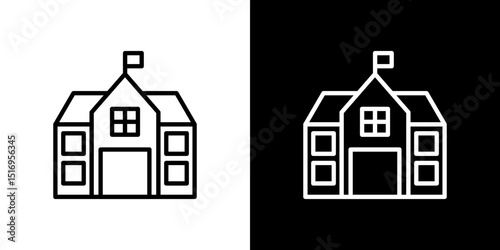 school icon symbol concept for graphic design, Website, UI. Svg