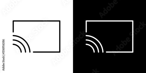 Screencast icon symbol concept for graphic design, Website, UI. Svg