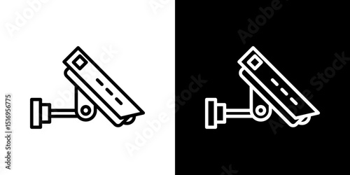 Security camera icon symbol concept for graphic design, Website, UI. Svg