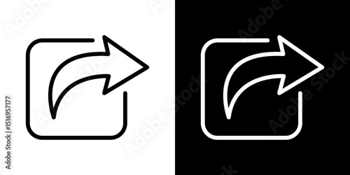 Share icon symbol concept for graphic design, Website, UI. Svg