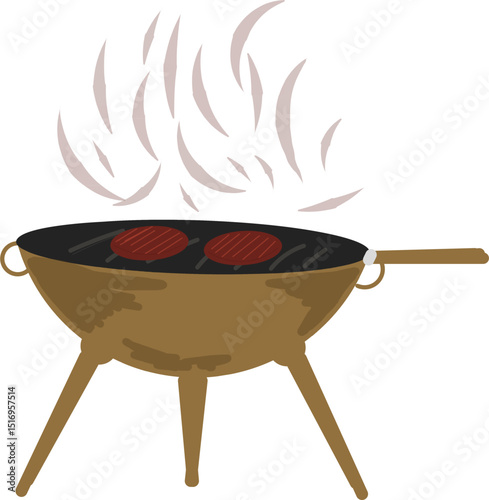 barbecue grill on a white background
