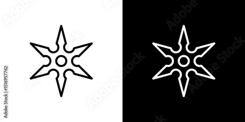 Shuriken icon symbol concept for graphic design, Website, UI. Svg