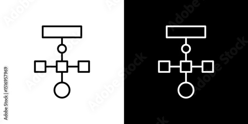 Sitemap icon symbol concept for graphic design, Website, UI. Svg