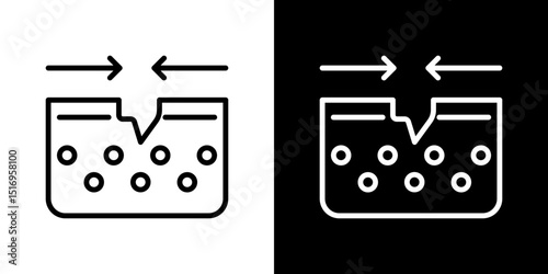 Skin healing icon symbol concept for graphic design, Website, UI. Svg
