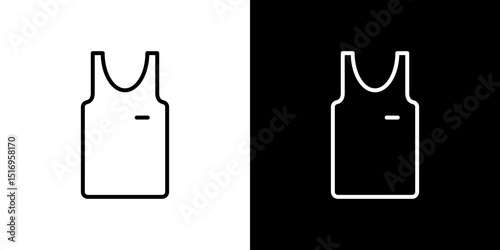 Sleeveless shirt icon symbol concept for graphic design, Website, UI. Svg