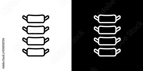 Spinal column icon symbol concept for graphic design, Website, UI. Svg