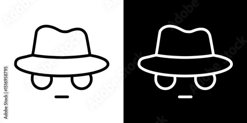 Spy icon symbol concept for graphic design, Website, UI. Svg