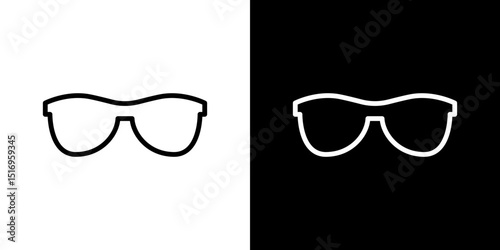 Sunglasses icon symbol concept for graphic design, Website, UI. Svg