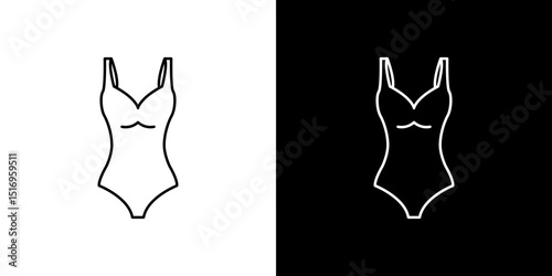Swimsuit icon symbol concept for graphic design, Website, UI. Svg