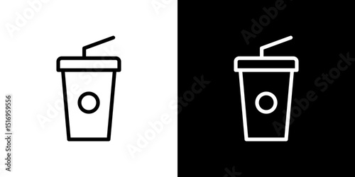 Swoosh Cup icon symbol concept for graphic design, Website, UI. Svg