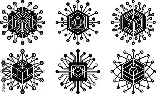Quantum Computing Concept Vector
