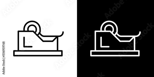 Tape dispenser icon symbol concept for graphic design, Website, UI. Svg