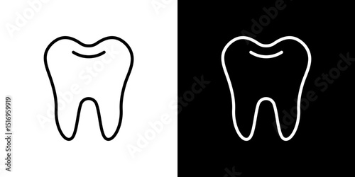 Teeth icon symbol concept for graphic design, Website, UI. Svg