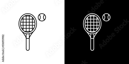 Tennis icon symbol concept for graphic design, Website, UI. Svg