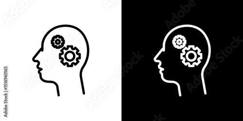 Thinking icon symbol concept for graphic design, Website, UI. Svg