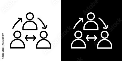 Third party icon symbol concept for graphic design, Website, UI. Svg