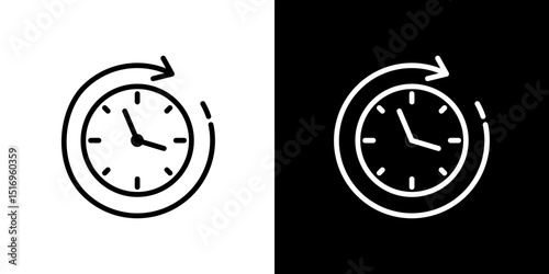 Time forward icon symbol concept for graphic design, Website, UI. Svg