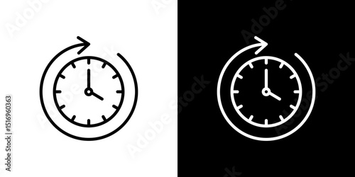 Time forward icon symbol concept for graphic design, Website, UI. Svg