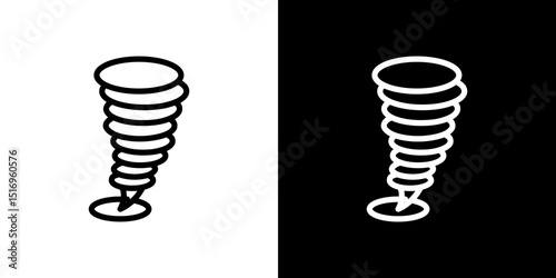 Tornado icon symbol concept for graphic design, Website, UI. Svg