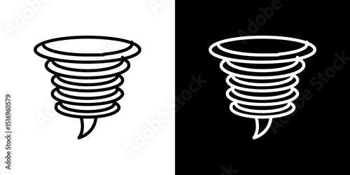Tornado icon symbol concept for graphic design, Website, UI. Svg