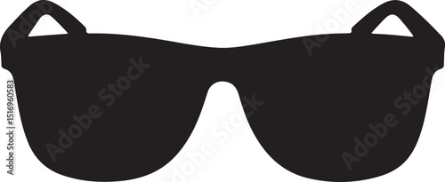 Isolated Sunglass Silhouette Vector Design In Minimalist Style
