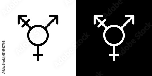 Transgender icon symbol concept for graphic design, Website, UI. Svg