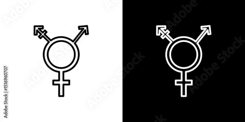 Transgender icon symbol concept for graphic design, Website, UI. Svg