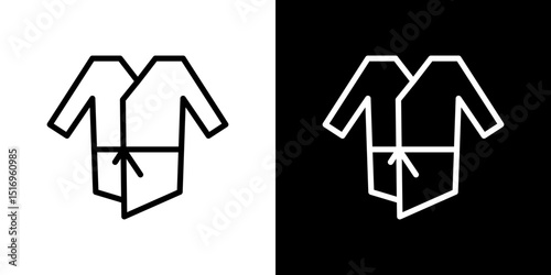 Uniform martial art icon symbol concept for graphic design, Website, UI. Svg