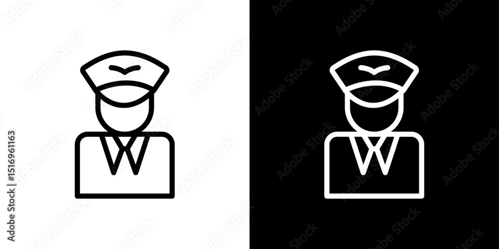 User pilot icon symbol concept for graphic design, Website, UI. Svg