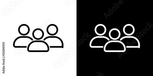 Users icon symbol concept for graphic design, Website, UI. Svg