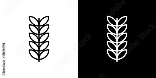Wheat grain icon symbol concept for graphic design, Website, UI. Svg