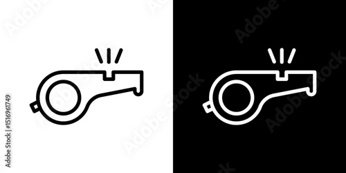 Whistle icon symbol concept for graphic design, Website, UI. Svg