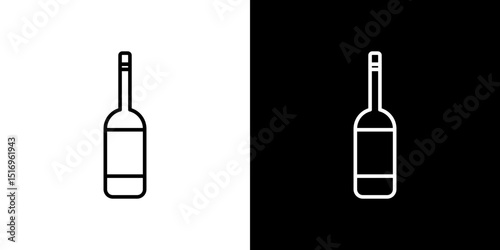 Wine bottle icon symbol concept for graphic design, Website, UI. Svg