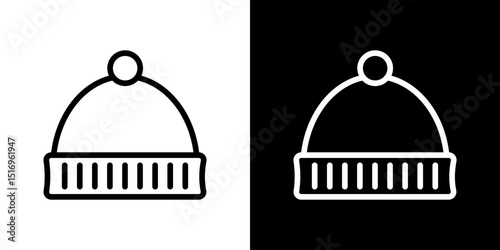 Winter hat icon symbol concept for graphic design, Website, UI. Svg