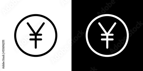 Yen icon symbol concept for graphic design, Website, UI. Svg