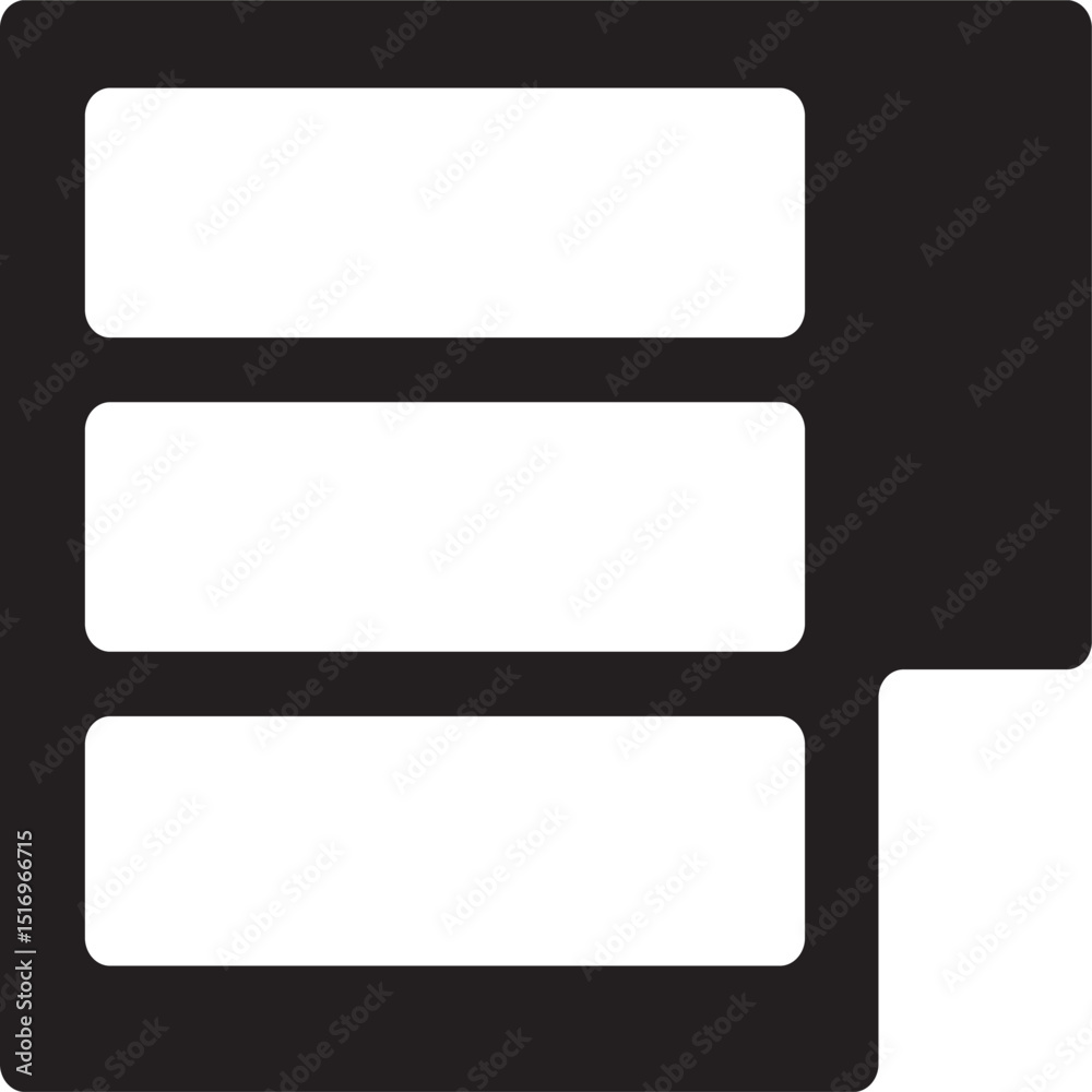 three squares stacked box vector illustration. three squares stacked box vector illustration.