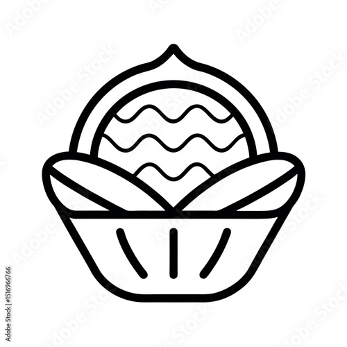 Cocoa Candy Outline Line Art
