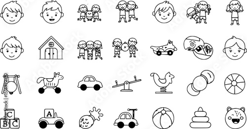 summer travel icon set. holiday tour icons for app and website containing hotel sun camp mountain drink plane island. transparent png and vector.

