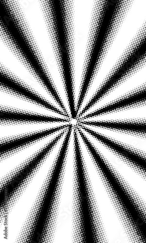 Black and white blurred pixel background.
Halftone texture, radial background, dotted border, halftone shadow.