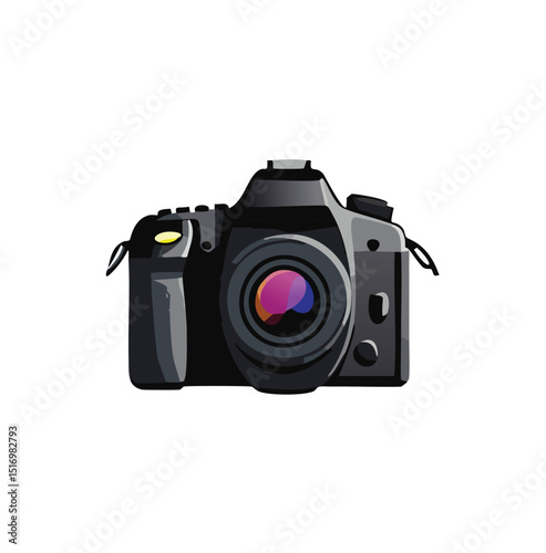 digital camera isolated on white