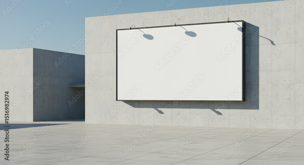 Fototapeta premium Blank billboard mockup modern urban design template