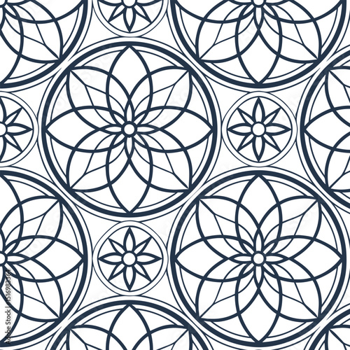 Abstract floral seamless pattern, a decorative vector illustration for wallpaper and fabric design