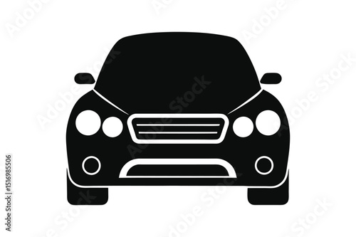 Car Transport icon. Car front line icon. Car icons set. car sign and symbol.