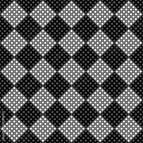 Black and white geometrical square pattern background design